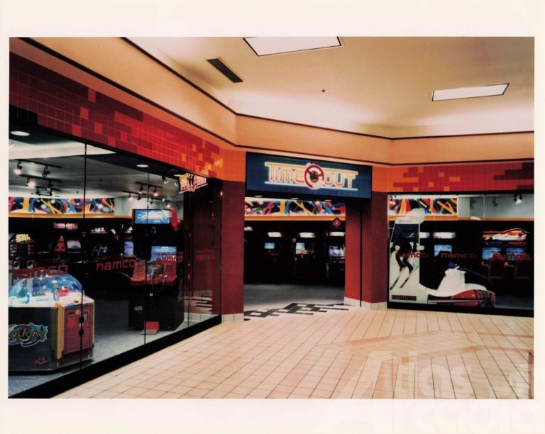 Time-Out Arcade storefront in Lakeshore Mall in Gainesville, GA following a 2001 remodel