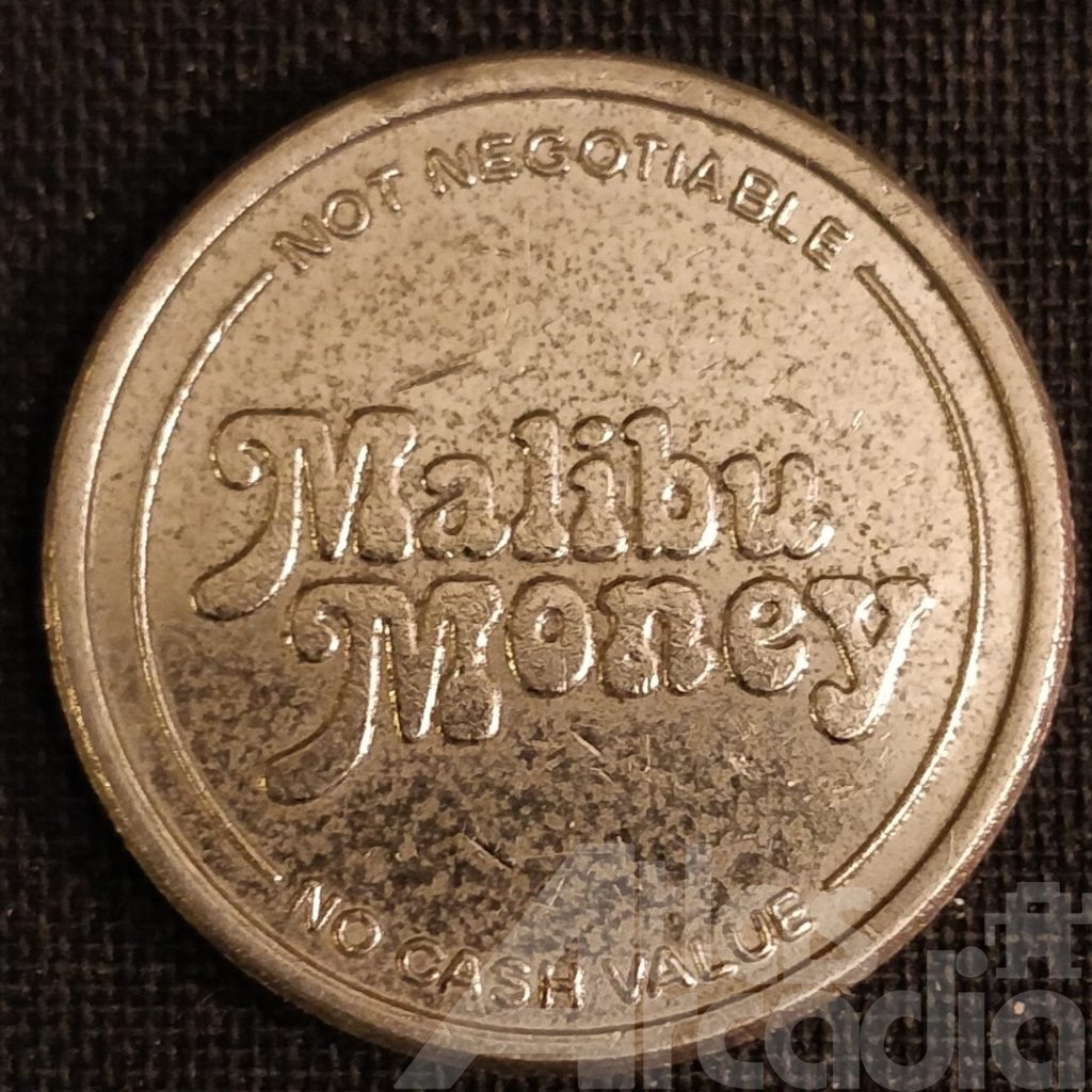 Malibu Castle & Showboat: Brass 23mm (nickel), back