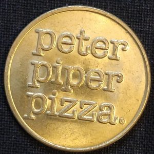 Peter Piper Pizza: Serif Game Token 25 mm