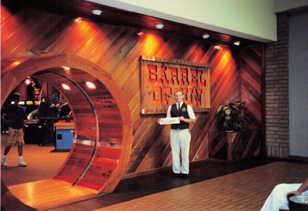 Entrance to Barrel of Fun Dutch Square Mall, Columbia, SC - 1987