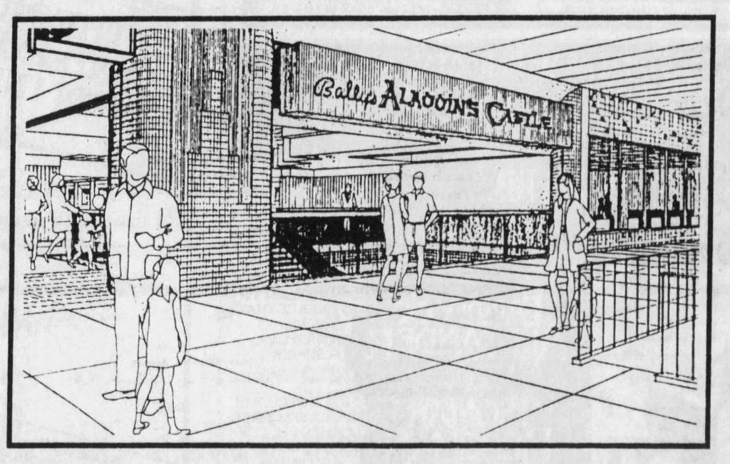Photograph of Aladdin’s Castle: Merle Hay Mall