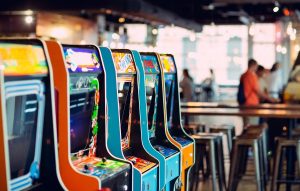 16 Bit Bar + Arcade: Cincinnati, interior games