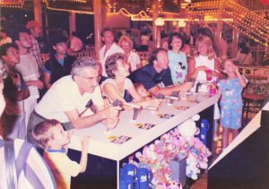 Customers playing Water Race game at Barrel of Fun #13, Commander Ragtime's